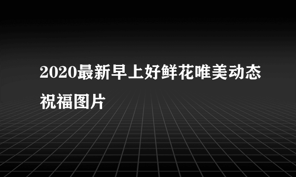 2020最新早上好鲜花唯美动态祝福图片