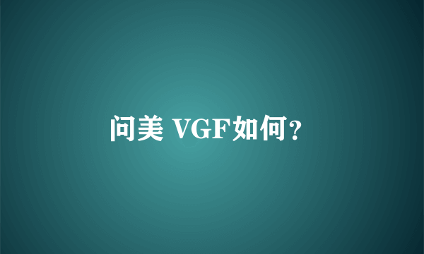 问美 VGF如何？