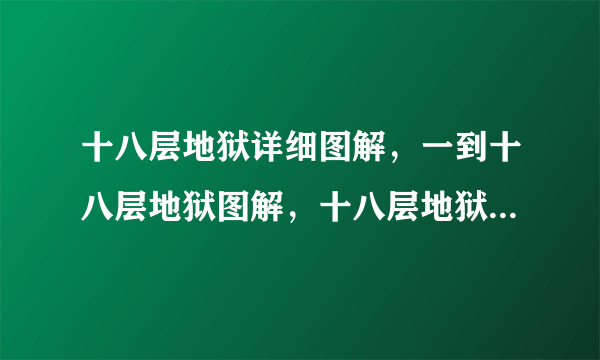 十八层地狱详细图解，一到十八层地狱图解，十八层地狱叫什么？