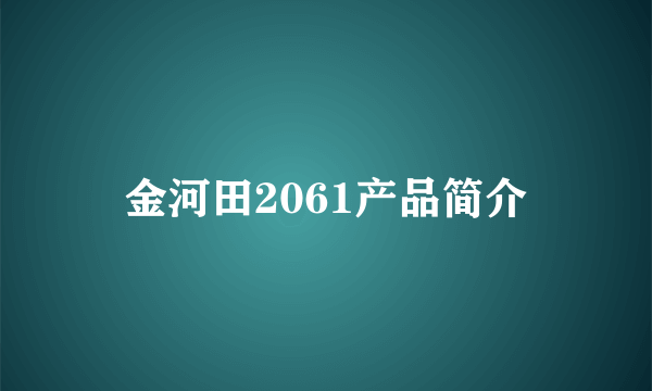 金河田2061产品简介