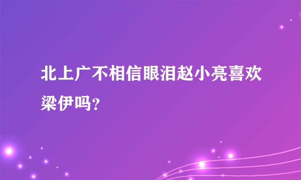 北上广不相信眼泪赵小亮喜欢梁伊吗？