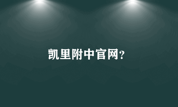 凯里附中官网？