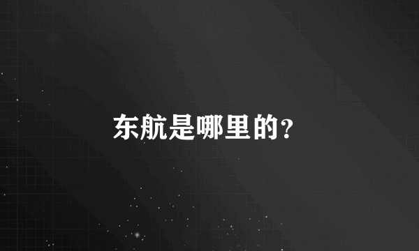 东航是哪里的？