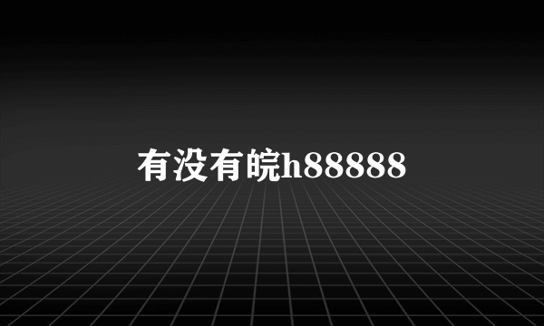 有没有皖h88888