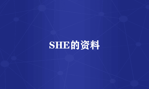 SHE的资料