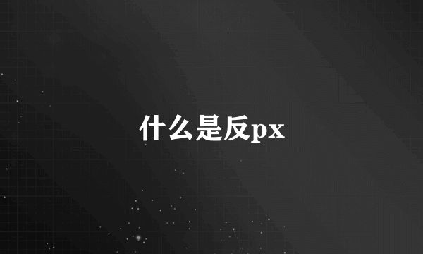 什么是反px