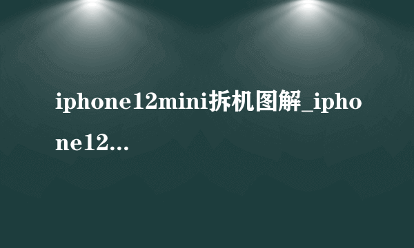 iphone12mini拆机图解_iphone12mini拆解