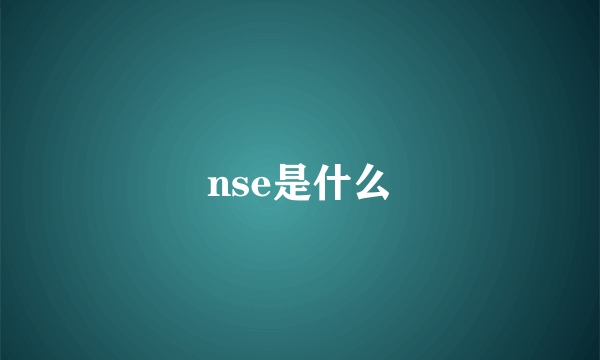 nse是什么