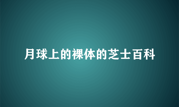 月球上的裸体的芝士百科