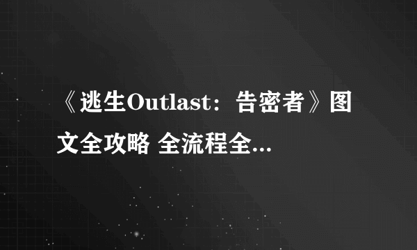 《逃生Outlast：告密者》图文全攻略 全流程全剧情攻略