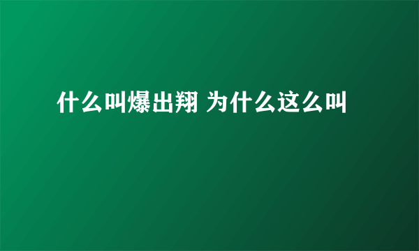 什么叫爆出翔 为什么这么叫