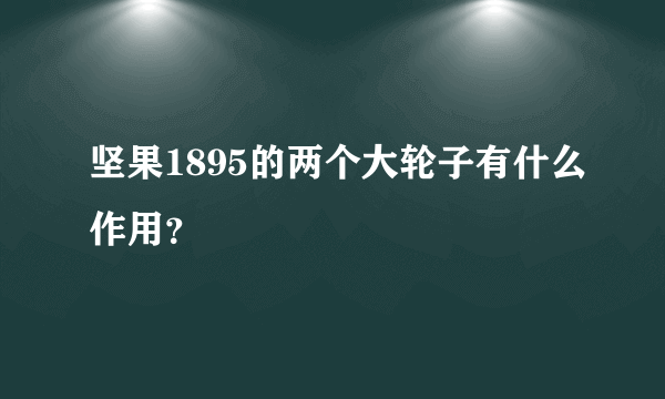 坚果1895的两个大轮子有什么作用？