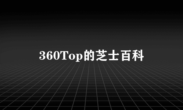 360Top的芝士百科