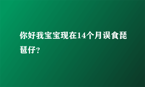 你好我宝宝现在14个月误食琵琶仔？