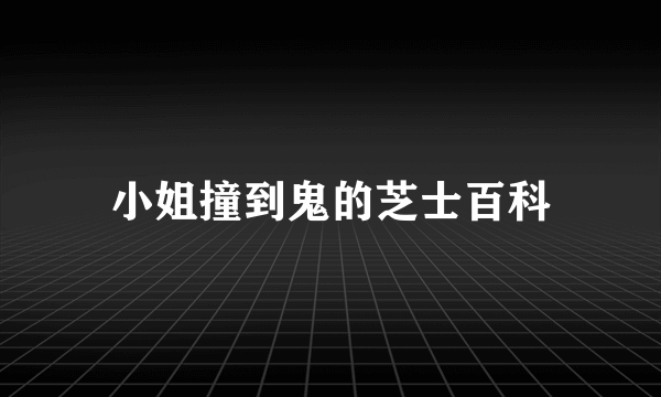 小姐撞到鬼的芝士百科