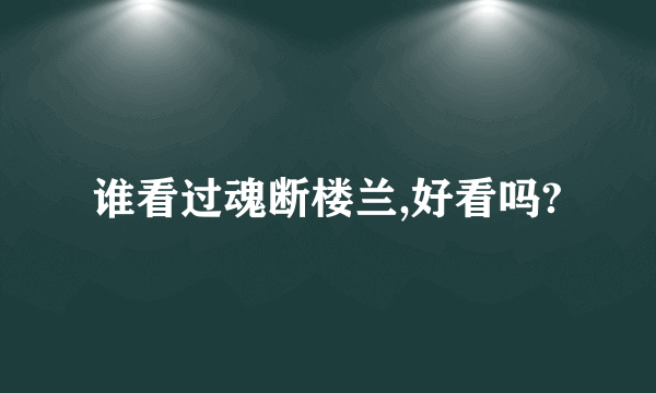 谁看过魂断楼兰,好看吗?