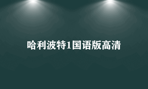 哈利波特1国语版高清