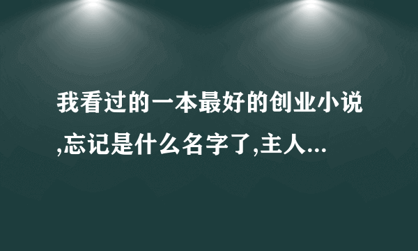 我看过的一本最好的创业小说,忘记是什么名字了,主人公叫刘阿花的创业小说!