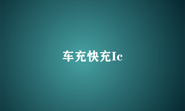 车充快充Ic