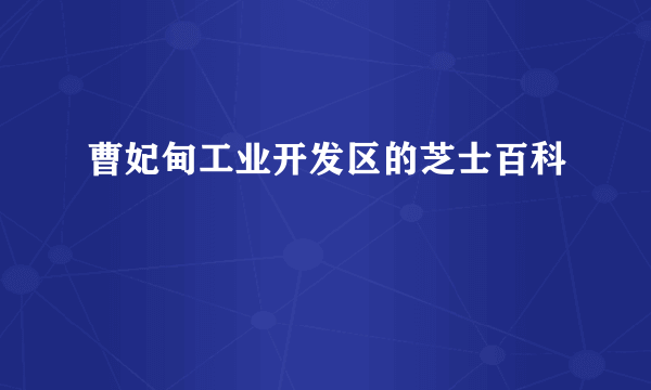 曹妃甸工业开发区的芝士百科