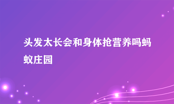 头发太长会和身体抢营养吗蚂蚁庄园