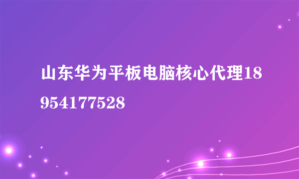 山东华为平板电脑核心代理18954177528