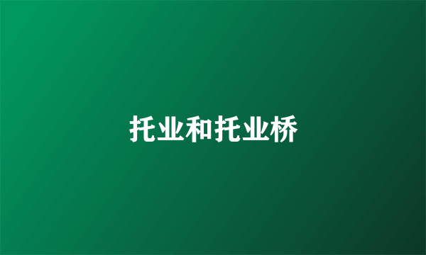 托业和托业桥