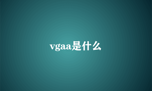 vgaa是什么