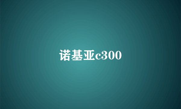 诺基亚c300