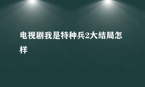 电视剧我是特种兵2大结局怎样