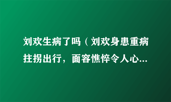 刘欢生病了吗（刘欢身患重病拄拐出行，面容憔悴令人心疼，究竟发生了什么）八卦_飞外网