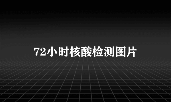 72小时核酸检测图片