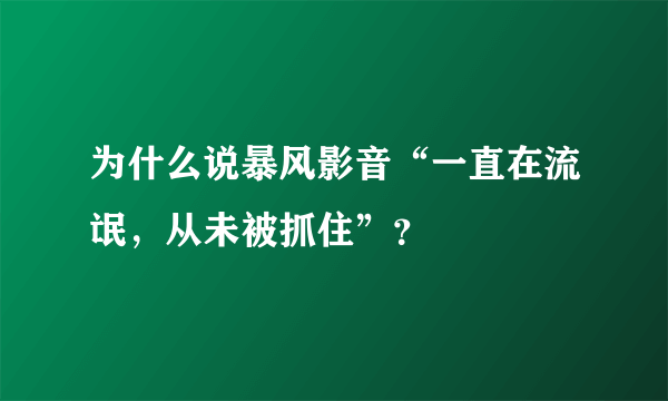 为什么说暴风影音“一直在流氓，从未被抓住”？