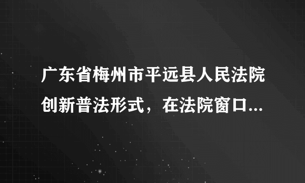 广东省梅州市平远县人民法院创新普法形式，在法院窗口岗位以及电子显示屏、电子触摸屏等对外服务平台上均增设法治宣传功能，运用公众服务窗口常态化开展法治宣传工作，依托官方网站、微信公众号等大众媒体开展普法活动。这样做有利于（　　）①推进覆盖城乡居民的公共法律服务体系建设②使法治国家成为法治社会建设的重要基础和基本前提③更好地形成全社会学法、信法、用法的氛围④实现人人友善、平等、自由和有尊严的和谐社会A.①②B. ①④C. ②③D. ③④