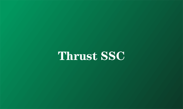 Thrust SSC