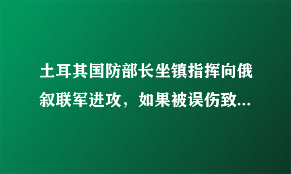 土耳其国防部长坐镇指挥向俄叙联军进攻，如果被误伤致死会怎样？