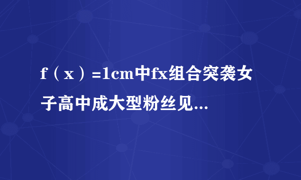 f（x）=1cm中fx组合突袭女子高中成大型粉丝见面会_飞外网