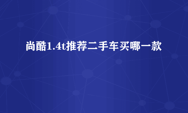 尚酷1.4t推荐二手车买哪一款