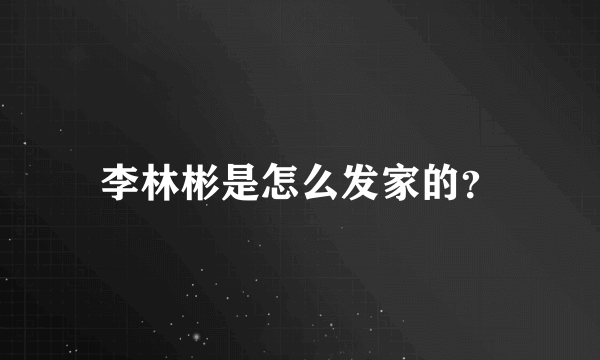 李林彬是怎么发家的？