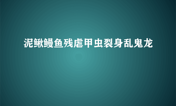 泥鳅鳗鱼残虐甲虫裂身乱鬼龙