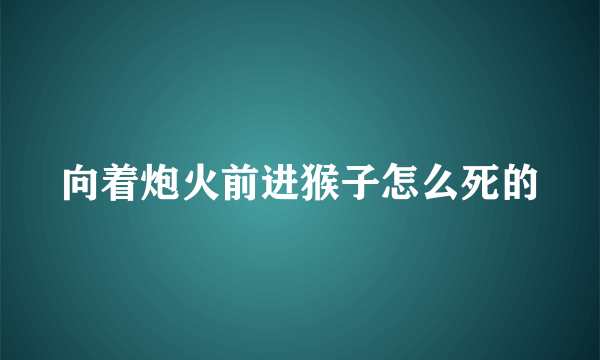 向着炮火前进猴子怎么死的