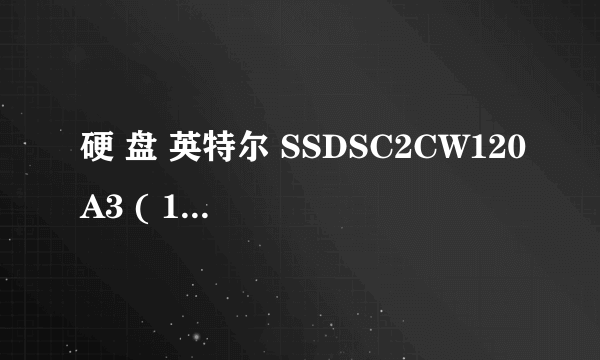 硬 盘 英特尔 SSDSC2CW120A3 ( 120 GB / 固态硬盘 )是什么意思