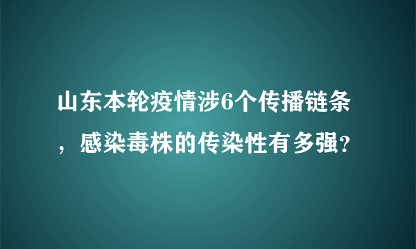 山东本轮疫情涉6个传播链条，感染毒株的传染性有多强？