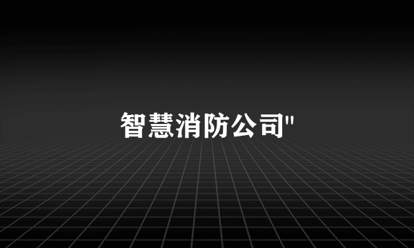 智慧消防公司