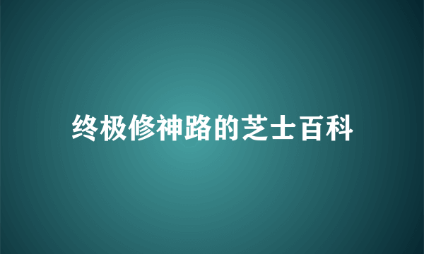 终极修神路的芝士百科