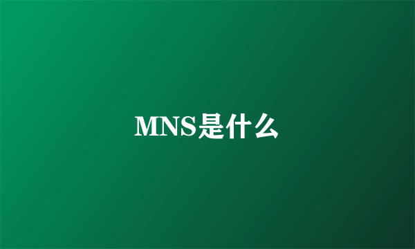 MNS是什么