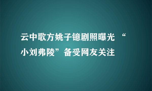 云中歌方姚子镱剧照曝光 “小刘弗陵”备受网友关注