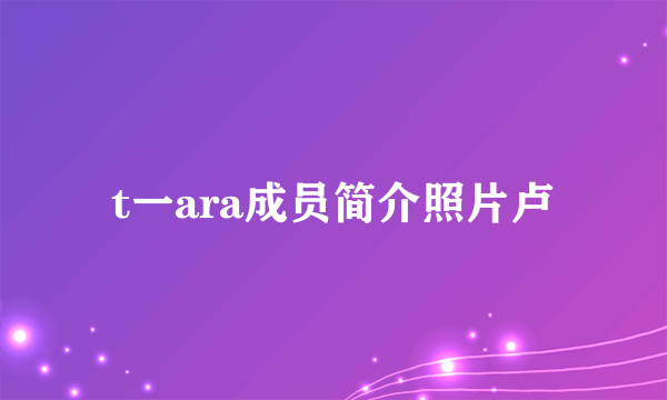 t一ara成员简介照片卢