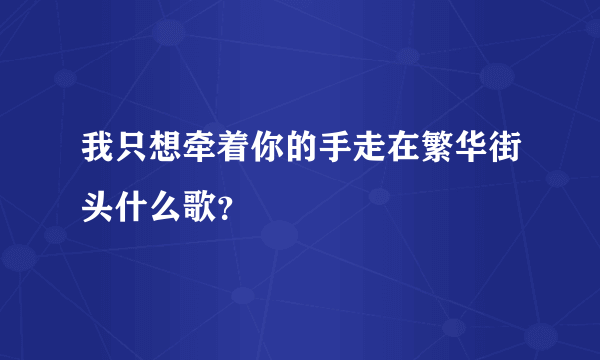 我只想牵着你的手走在繁华街头什么歌？