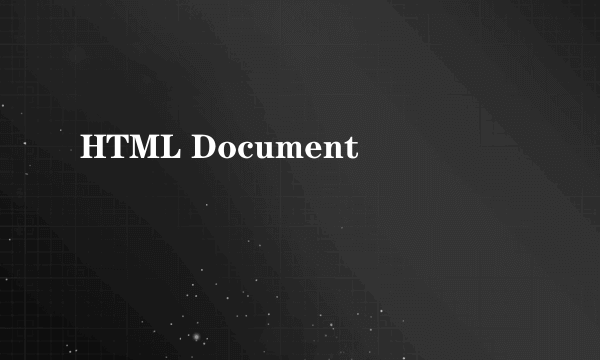 HTML Document